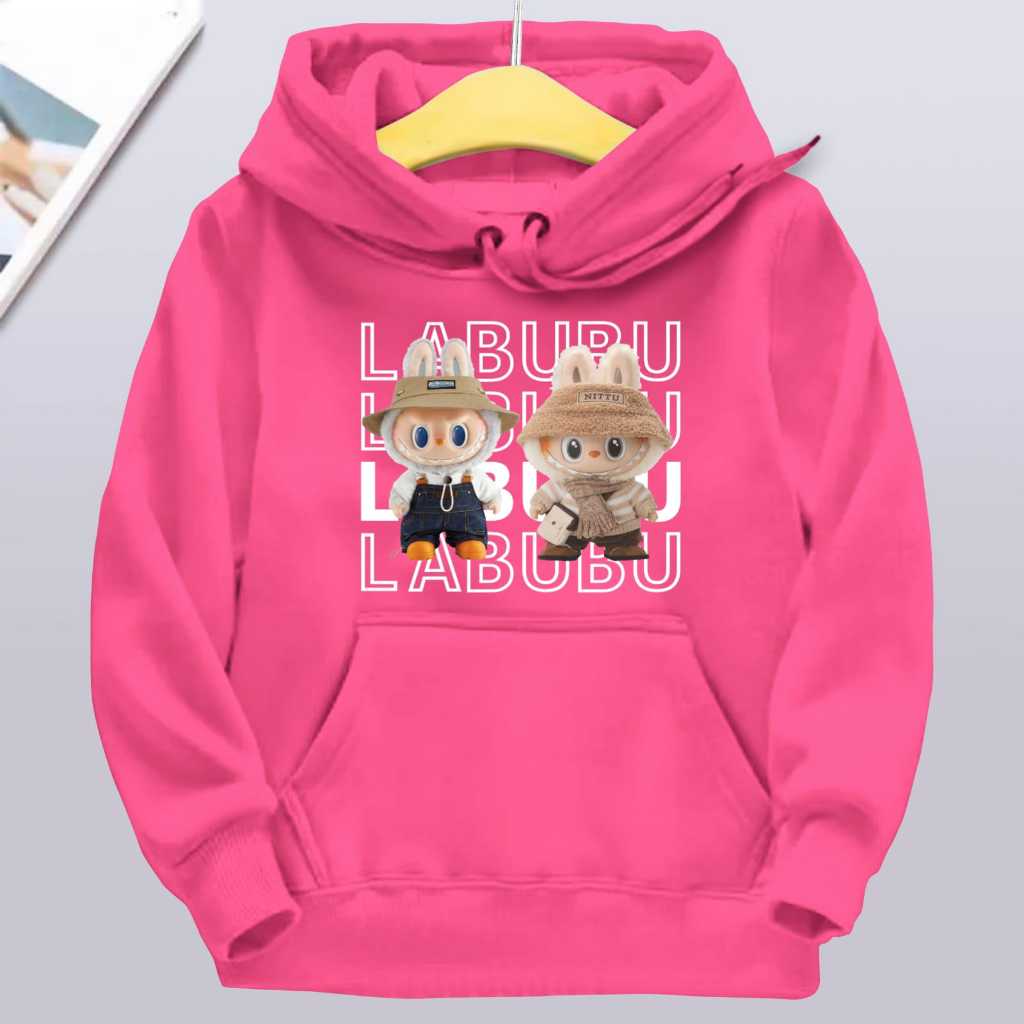 

Модные детские худи с принтом Лабубу, повседневные топы, подходящие для мальчиков и девочек 140