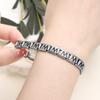 Fashion Black 26 English Letters Italian Charm Links Fit 9mm Stainless Steel Bracelet Making Women Men Jewelry Accessories