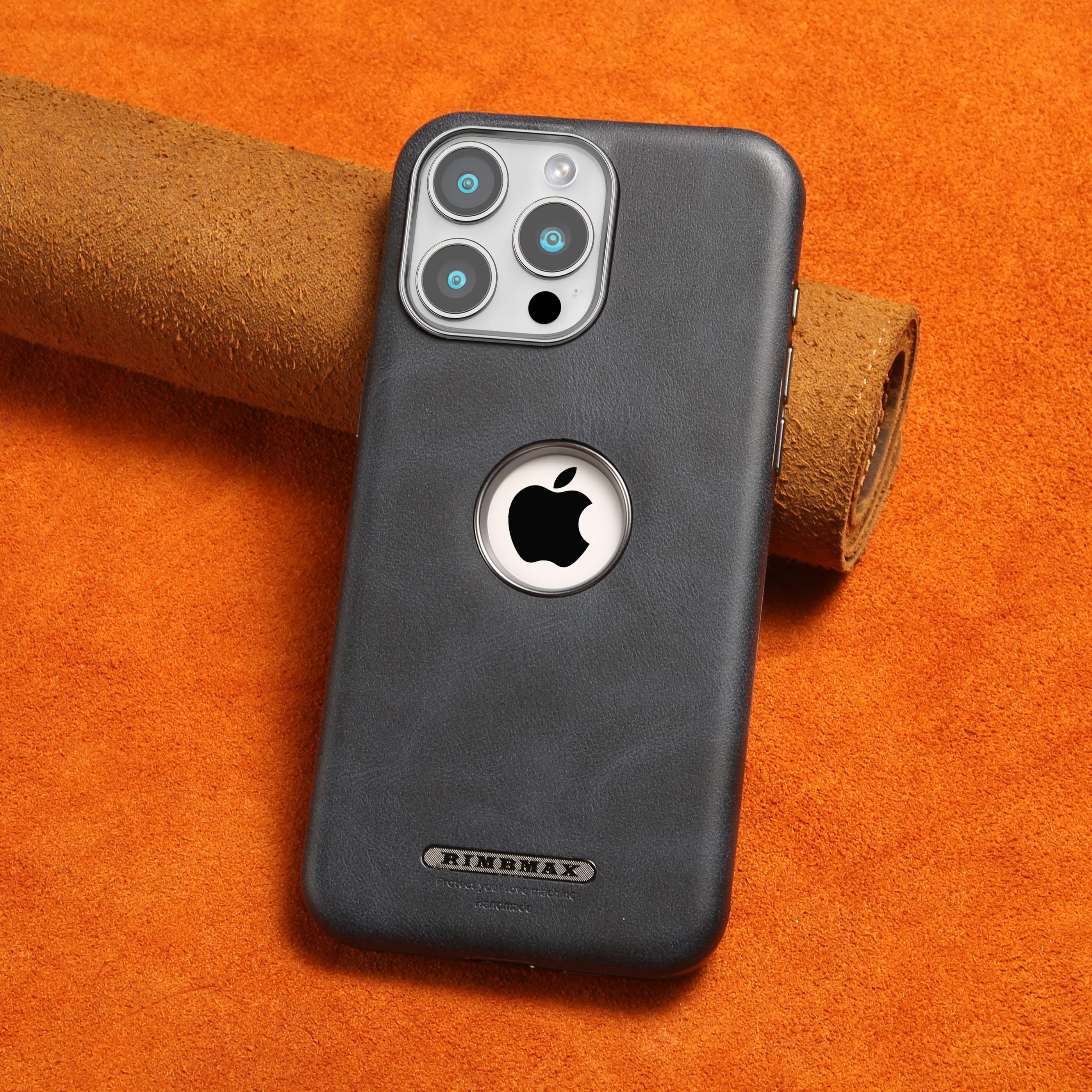 

Роскошный чехол из натуральной кожи с MagSafe для iPhone 16 15 14 13 Pro Max 16Pro 15Pro, гальванизированный противоударный чехол, защитные чехлы для беспроводной зарядки iPhone 12/12 Pro темно-синий