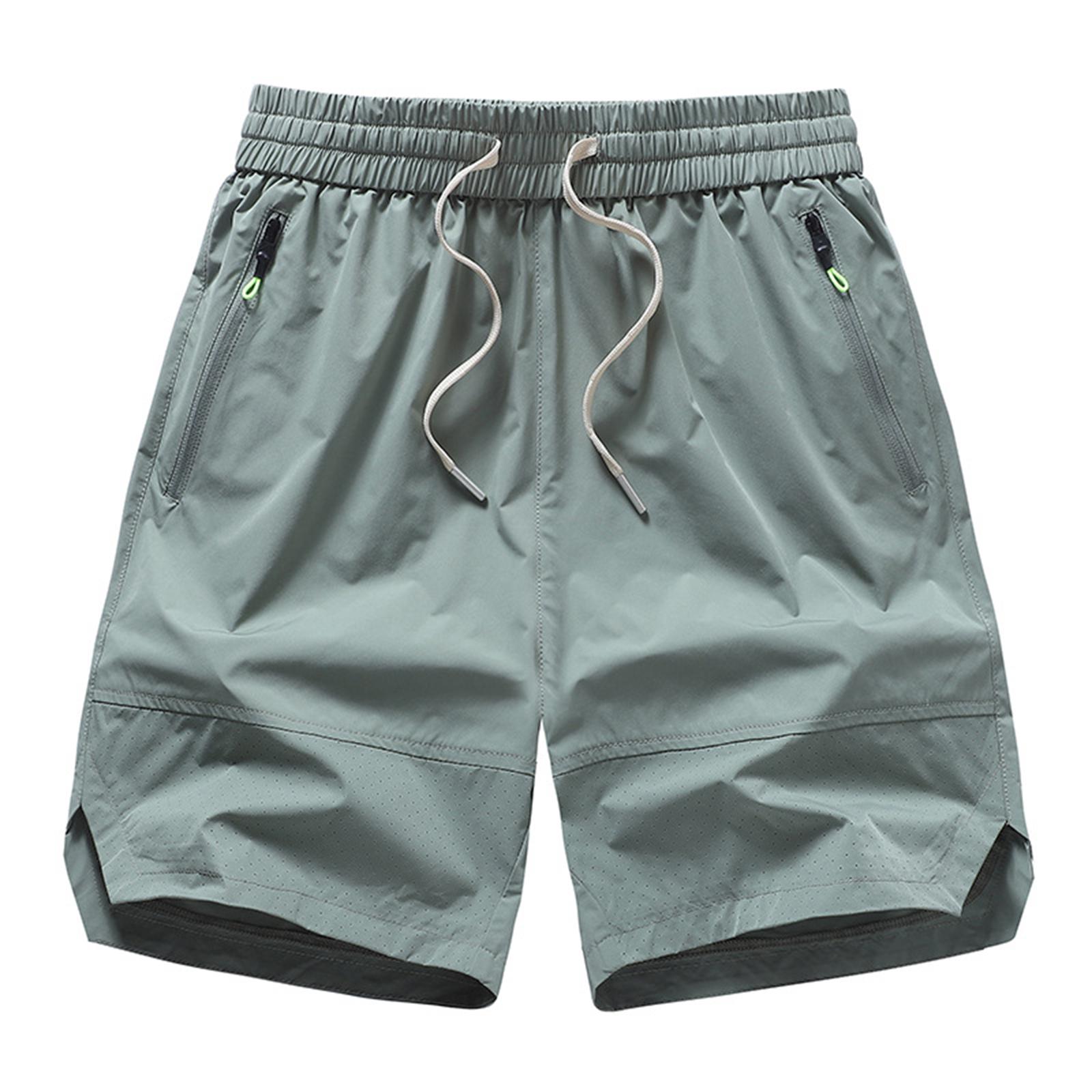 

Men s Drawstring Breathable Outdoor Sports Straight Leg Five Point Pants XL