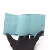Used BALENCIAGA Paper Mini Wallet Tri-fold Wallet 391446 Leather Blue Used Women