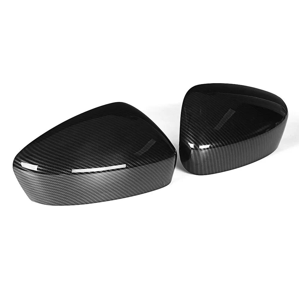 For Mazda CX-5 CX-8 2012-2014 Car Sticker Rearview Side Mirror Cover Wing Cap Exterior Door Rear View Case Trim Carbon Look ABS