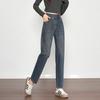 Harlan Jeans mit hoher Taille für Damen Herbst Retro Birnenförmiges Design mit einer schlanken Baggy Rüben-Daddy-Hose