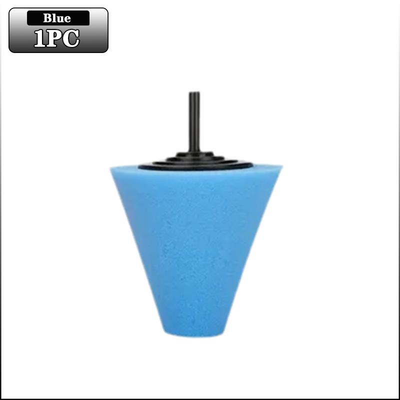 

1-4PCS Car Hub Polishing Sponge Grinding Head Conical Sponge Wheel Buffer for Metal Plastic Automotive Wheel Detail Tool