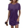 Women's Loose Casual Round Neck -shirt Dress