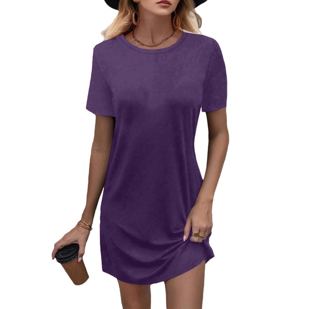 Women's Loose Casual Round Neck -shirt Dress