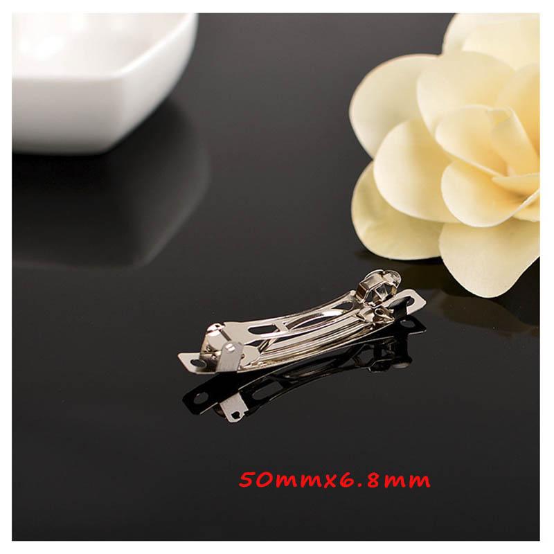 20pcs 10pcs Hair Clip for Girls Woman French Barrette Spring Hair Base Blank Bow Hairpin Automatic Hairclip Jewelry Making DIY