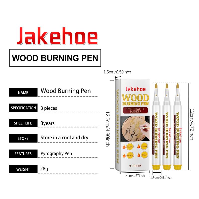 Chemical Wood Burning Marker Fine Point Pyrography Pen Scorch Tool for DIY Artistic Wood Design
