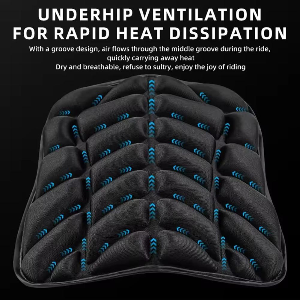2 Pack Universal Anti Slip 3D Comfort Seat Cushion Motorcycle Comfort Breathable Front Rear Seat Cushion Motorbike Seat Cover
