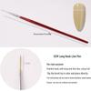Wooden Handle Nail Art Pen Set - Brushes for Salons, Liner, Round Head, Gel Polish, Carving, Gradient, Smudge.