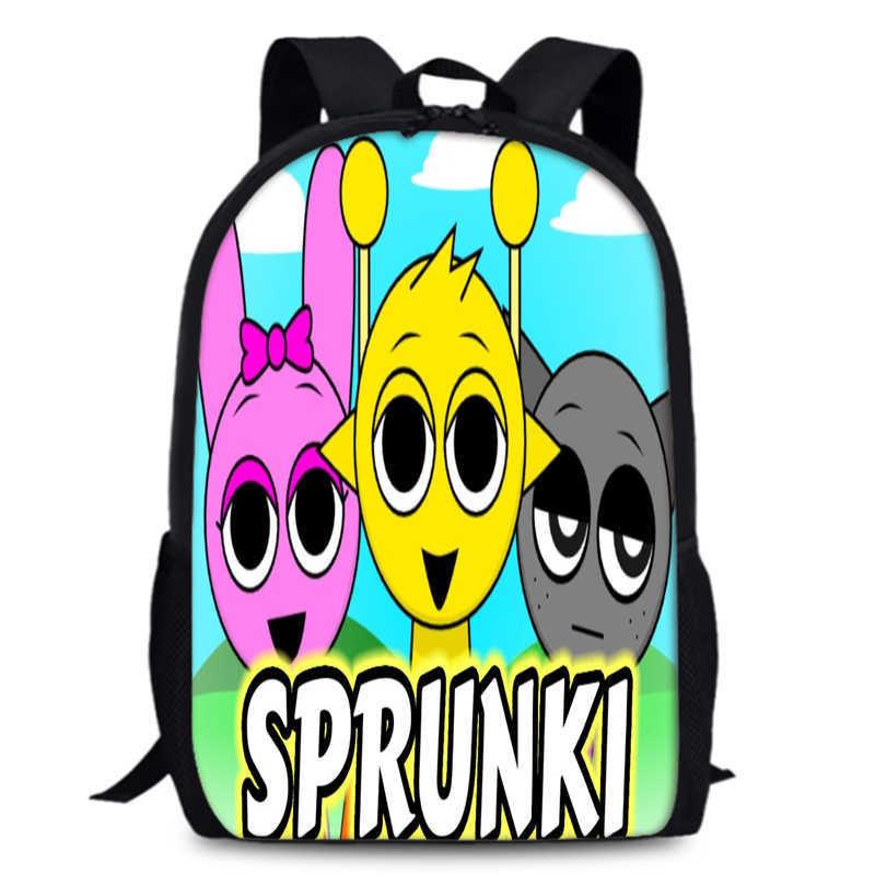 

Прочный рюкзак Sprunki 15 дюймов из Оксфорда, большой вместимости, для школьников и студентов Style 16