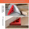 Triangle RulerProtractor Woodworking 45/90 Degree Right Angled Carpentry Square