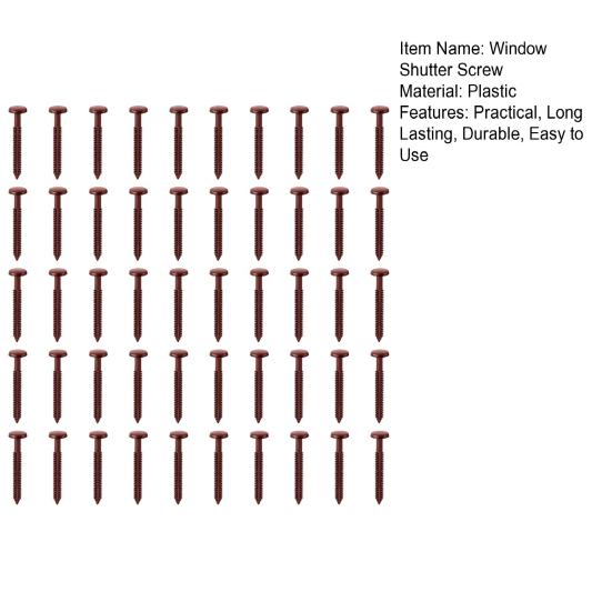 18/36/50Pcs Vinyl Shutter Fasteners Shutter Spikes UV Resistant Simple Installation