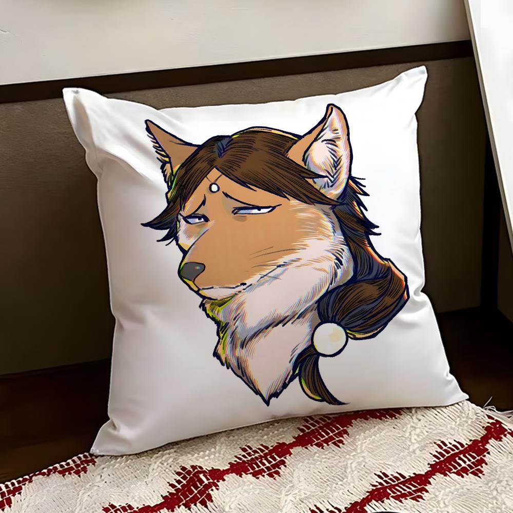 Sneaky Tibetan Fox Cushion Cover Reversible Soft Durable Pillow Cover Home Car MultiScene Use for Daily Comfort