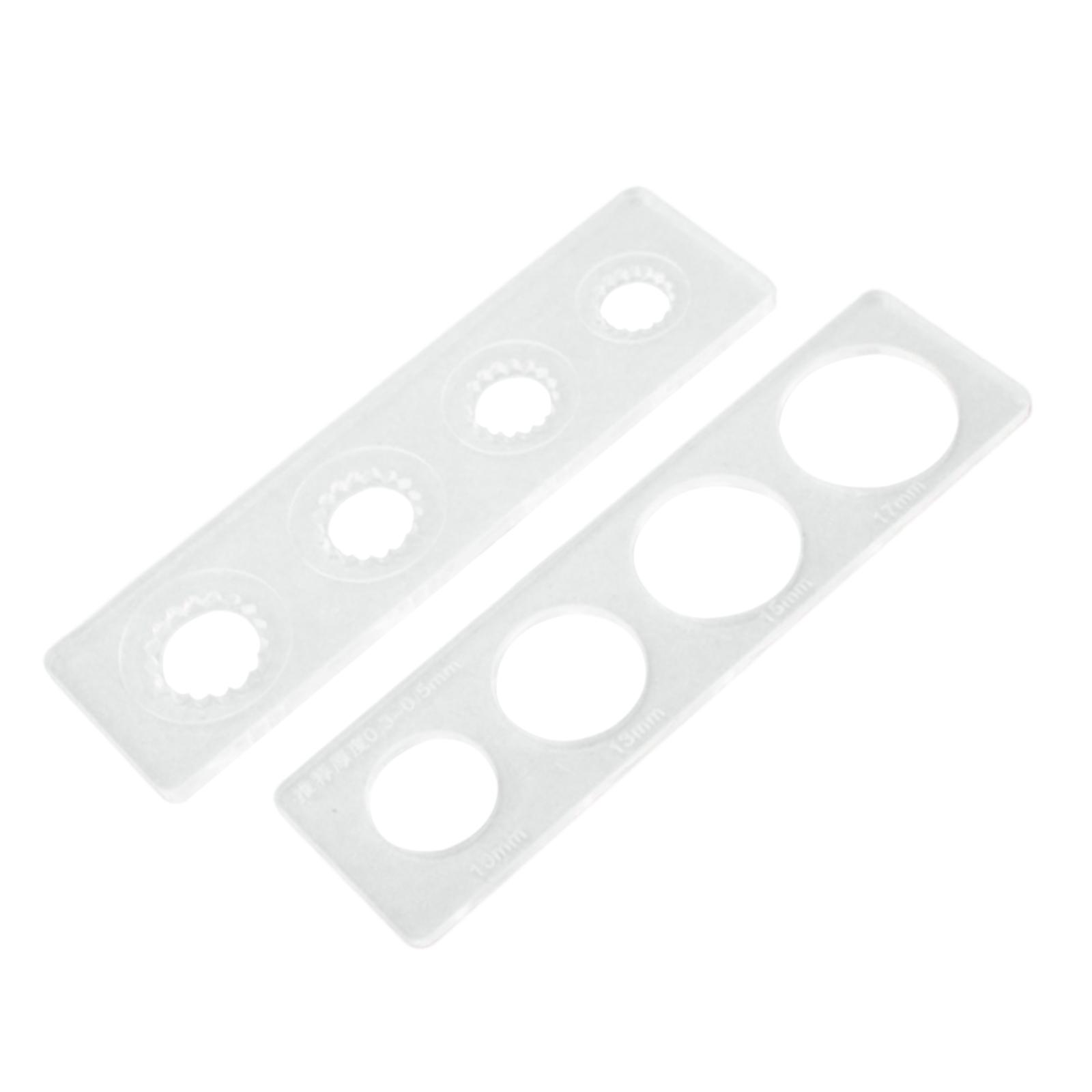 Snap Button Wrap Mold Leather Rulers Auxiliary for Snap Fasteners Bag Buckle