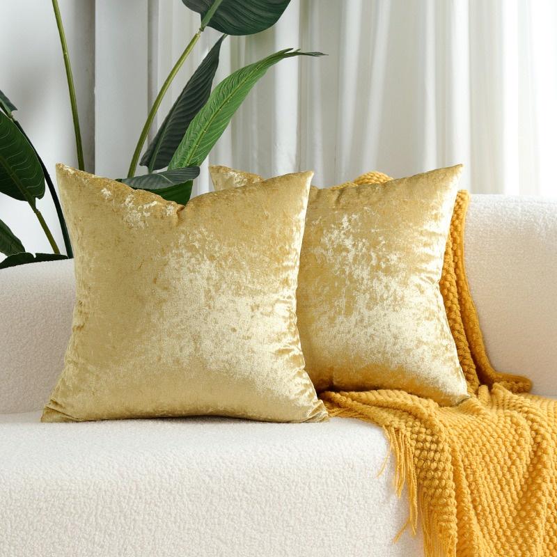 1pcs 45x45cm Velvet Plain Solid Color Pillow Cover Nordic Style Throw Pillow Case Fashion Home Decoration Cushions Covers