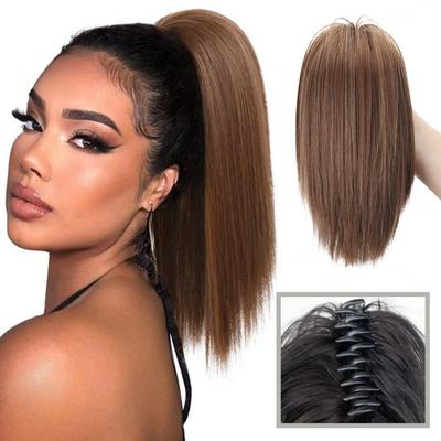 Synthetic Straight Short Ponytail Extension With Claw Clip Versatile Updo For Women For Women Hair Accessories