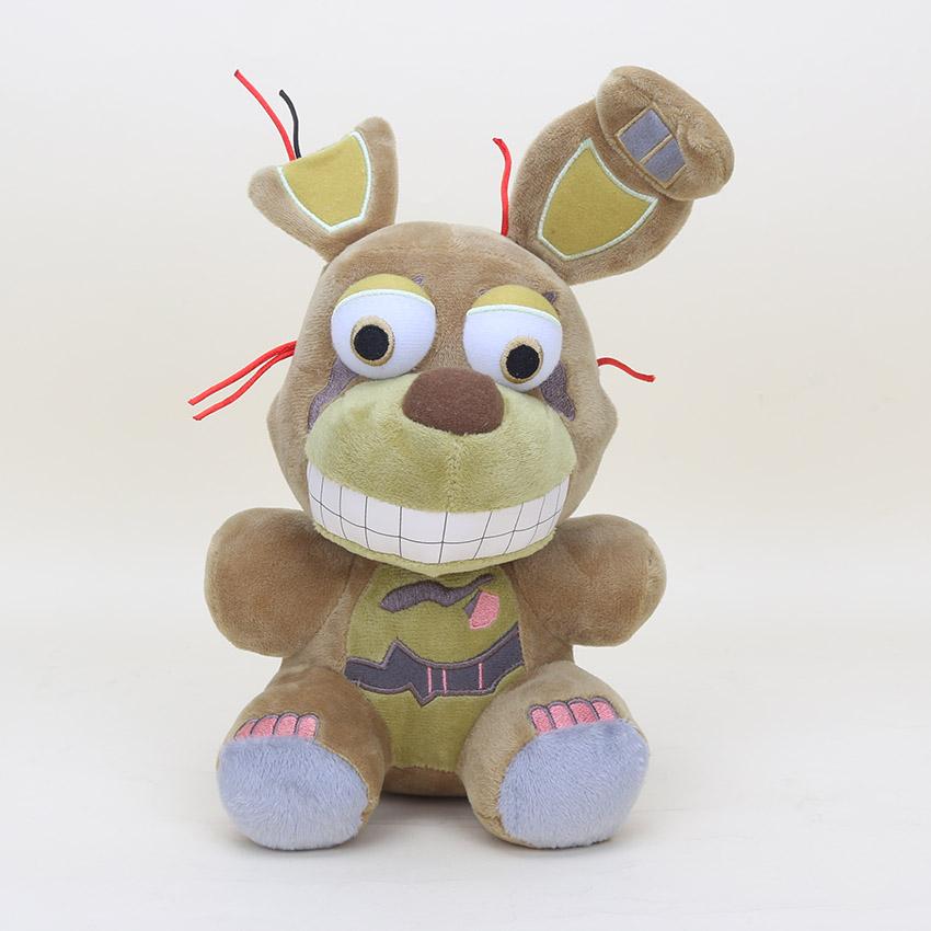 25CM Freddy Plush Foxy Chica Bonnie Springtrap Golden Freddy Fazbear Plush Soft Stuffed Dolls Kids Toy