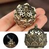 Gift Home Decoration Cense Stick Holder Hollow Lotus Mini Qilin Head Retro Brass Censer Incense Burner