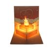 Happy Birthday 3D Light Music Card With Envelope Light Feature Pop Up Cake Card Musical Function Cake Blessing Card