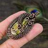 Labradorite Gemstone Copper Wire Wrap Jewelry Pendant 2.36