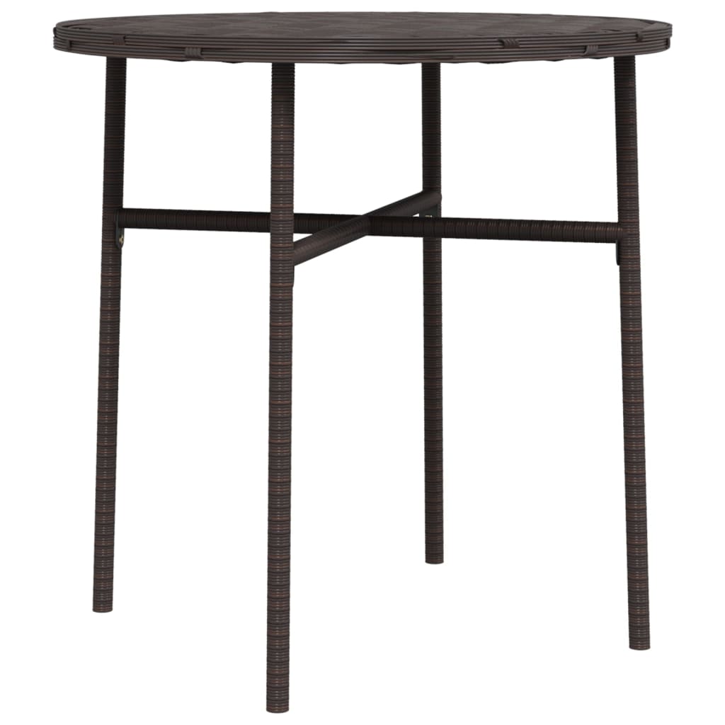 Vidaxl Stolik Herbaciany, Brązowy, 45 Cm, Polirattan