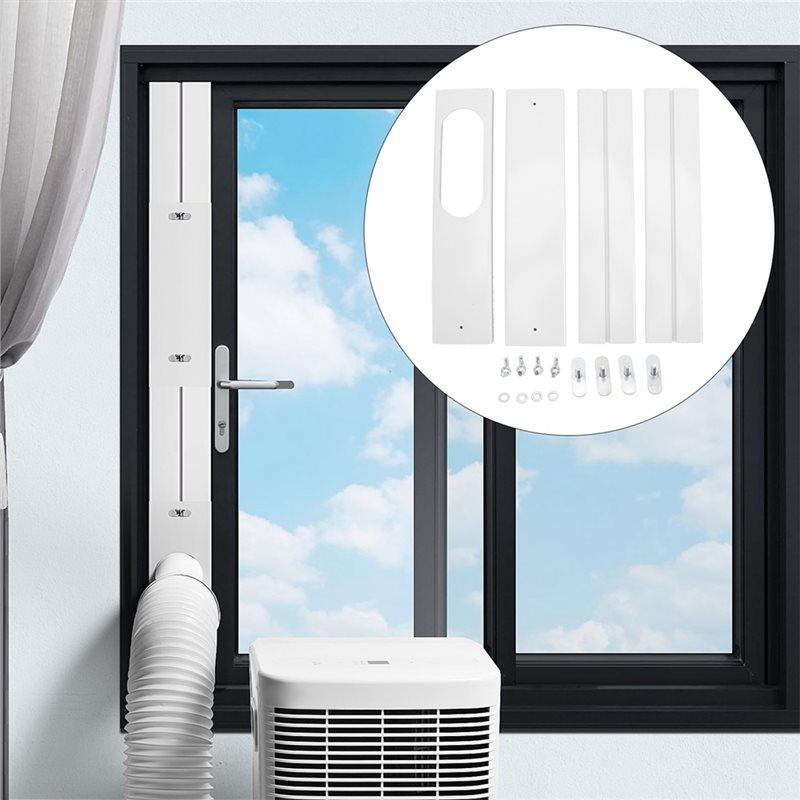 A71G-Portable Air Conditioner Window Kit 1PCS Adjustable Sliding Seal For AC Exhaust Hose Easy Installation No Drilling Required