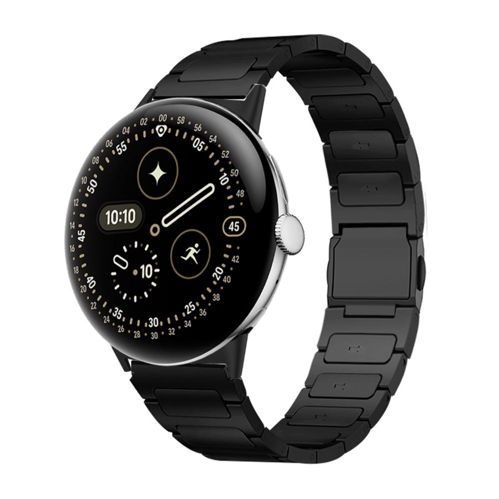 

Титановий ремінець для годинника Google Pixel Watch 4 3 45 мм Розкішний магнітний металевий ремінець для Google Watch Pixel 3 4 45 мм Аксесуари для ремінця Pixel Watch 4 45mm чорний