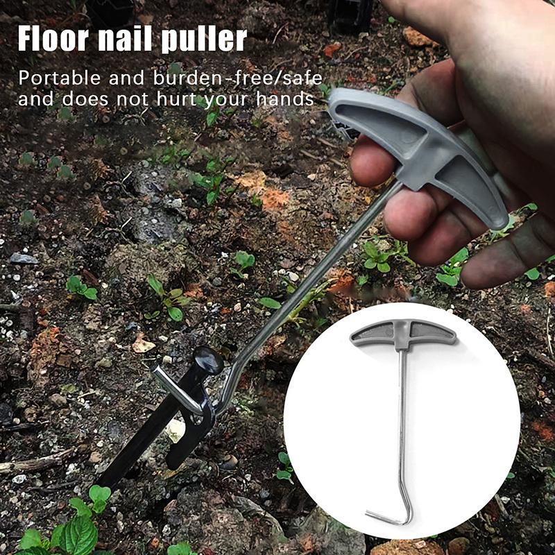 1Pcs Outdoor Portable Tent Nail Puller Alloy Puller Perfect For Ground Tarps, Camping, Gazebo Tent Accessories Garden Tools