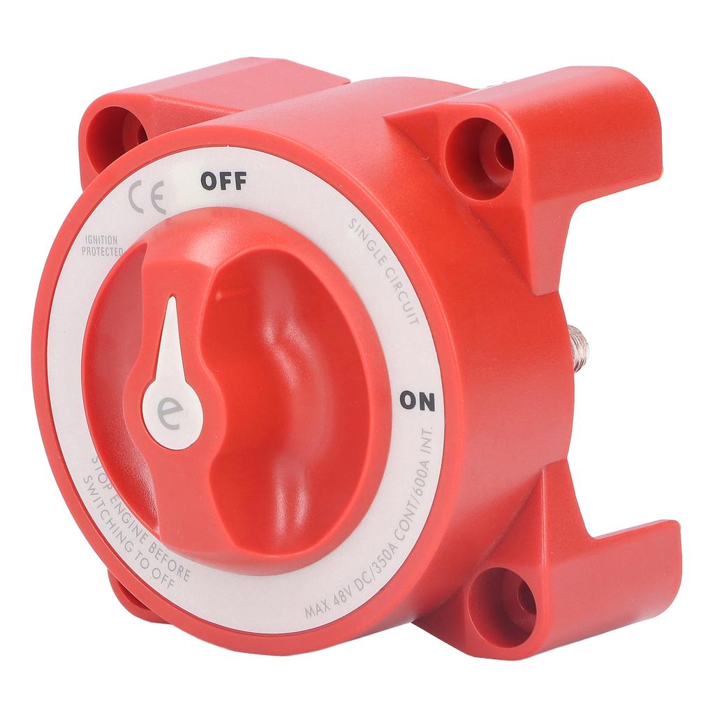 350A Battery Switch ON Off Knob Type Single Circuit Power Disconnect Isolator for Marine Boat Car Truck Trailer RV