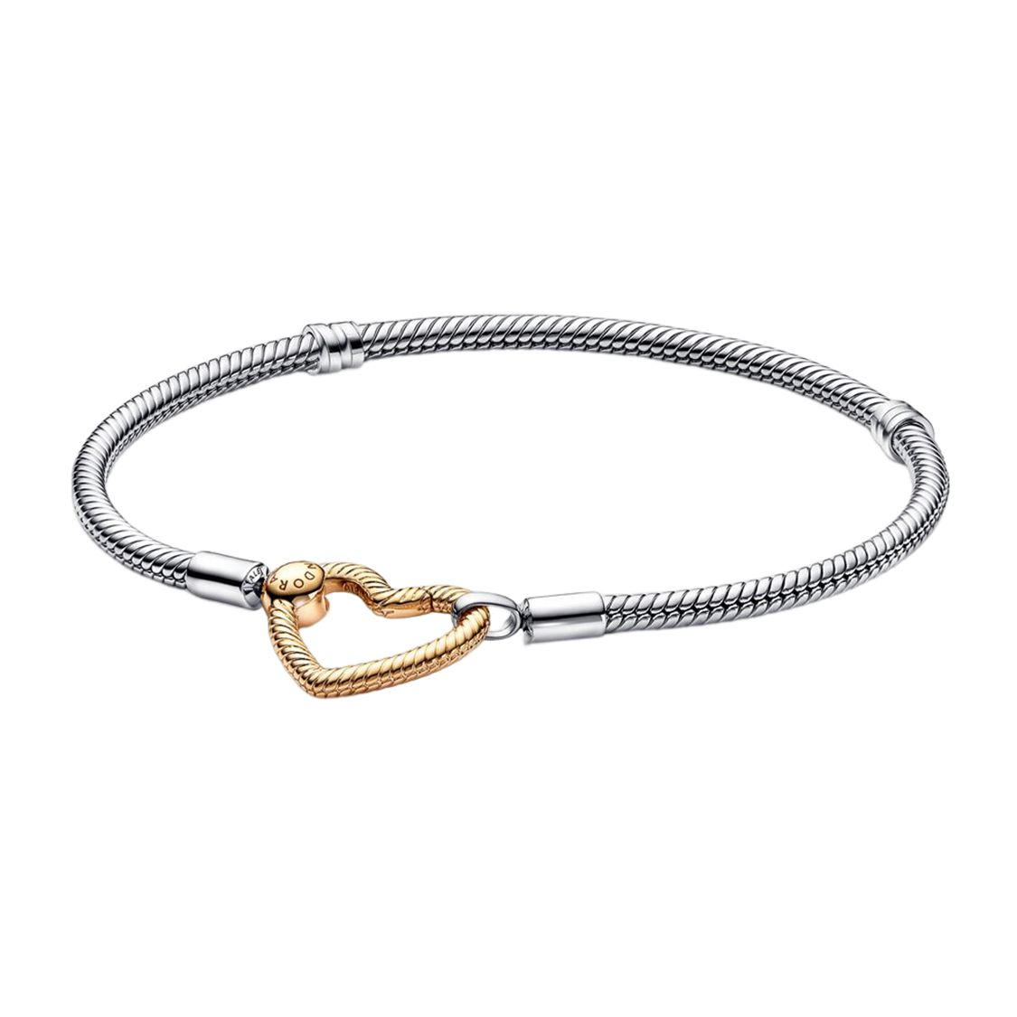 Pandora Heart Delicate Minimalist 925 Silver Bracelet Women bracelet 569539C00 18