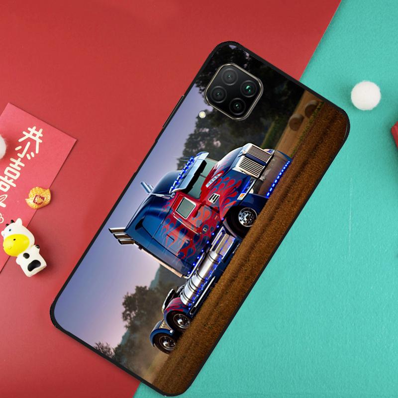 Cool Heavy Truck Car For Huawei Nova 12S 9 10 SE 7i 8i 11i 12i Y60 Y61 Y70 Y72 Y73 Y90 Y91 P20 P30 P40 Lite Case