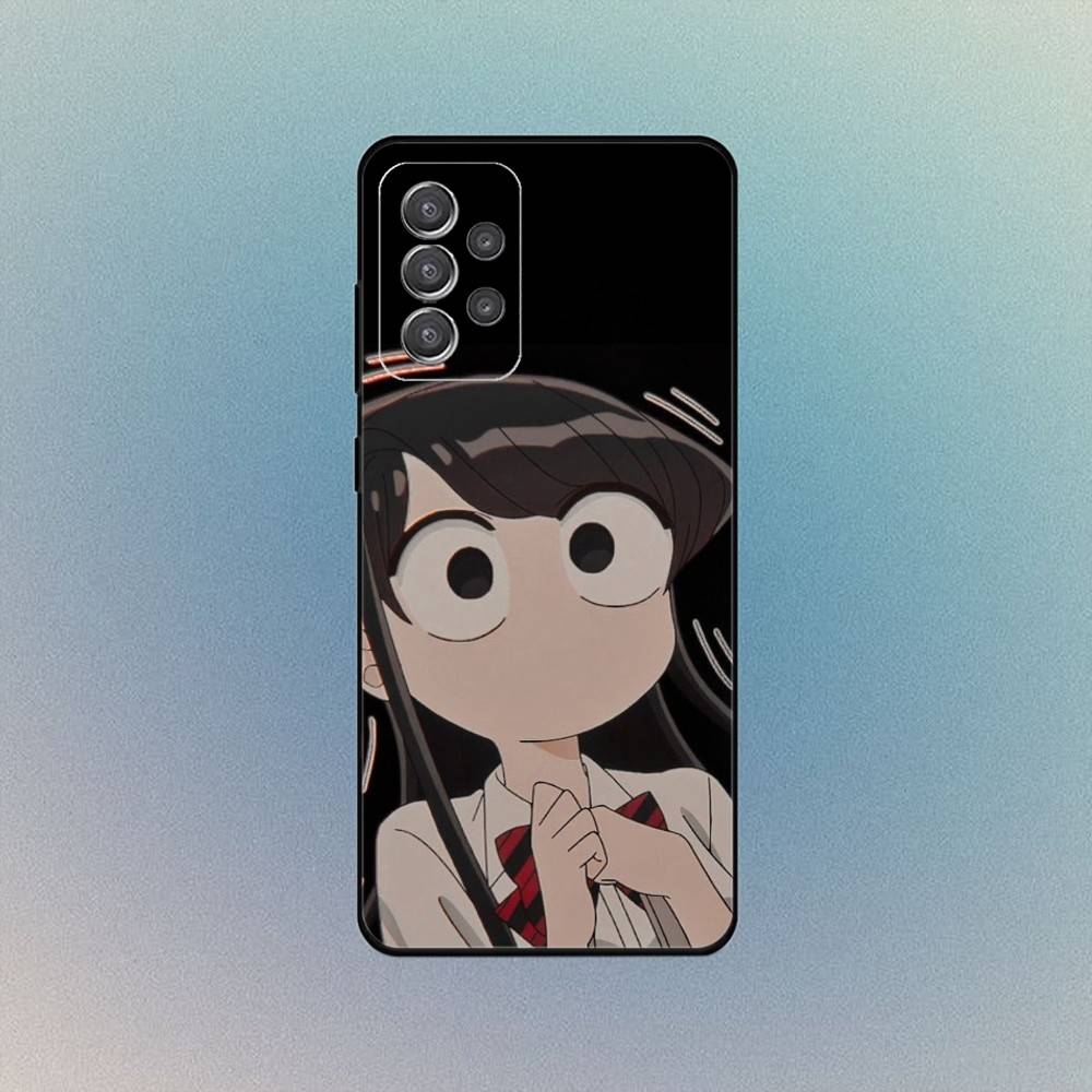 k-Komi Shouko Phone Case For Samsung S25,S24,S21,S22,S23,S30,Ultra,S20 Black Soft Case