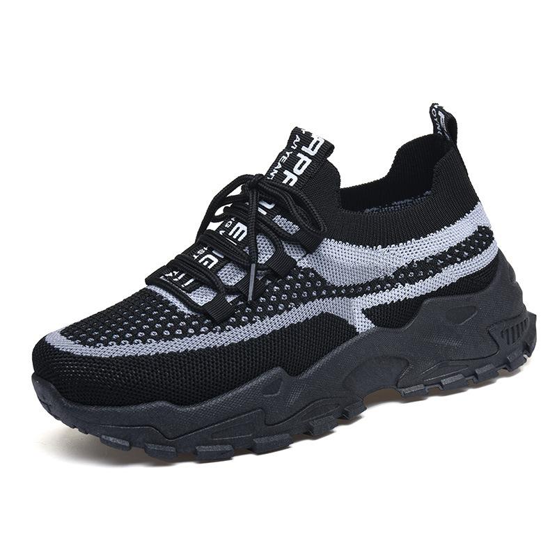 Women's Casual Sneakers Breathable Lace-Up Running Shoes Mesh Walking Shoes