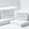 English Letter Happy Birthday Rhinestone Stickers 3D DIY Packing Stickers For Gift Wrapping
