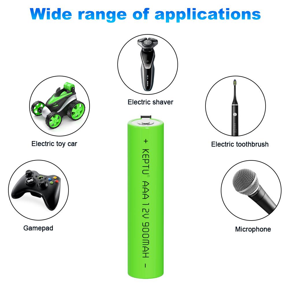 AAA Rechargeable 1.2V Ni-MH Battery 900mAh with Welding Tabs for Philips/Braun Shaver, Razor, Toothbrush – Durable & Easy to Install