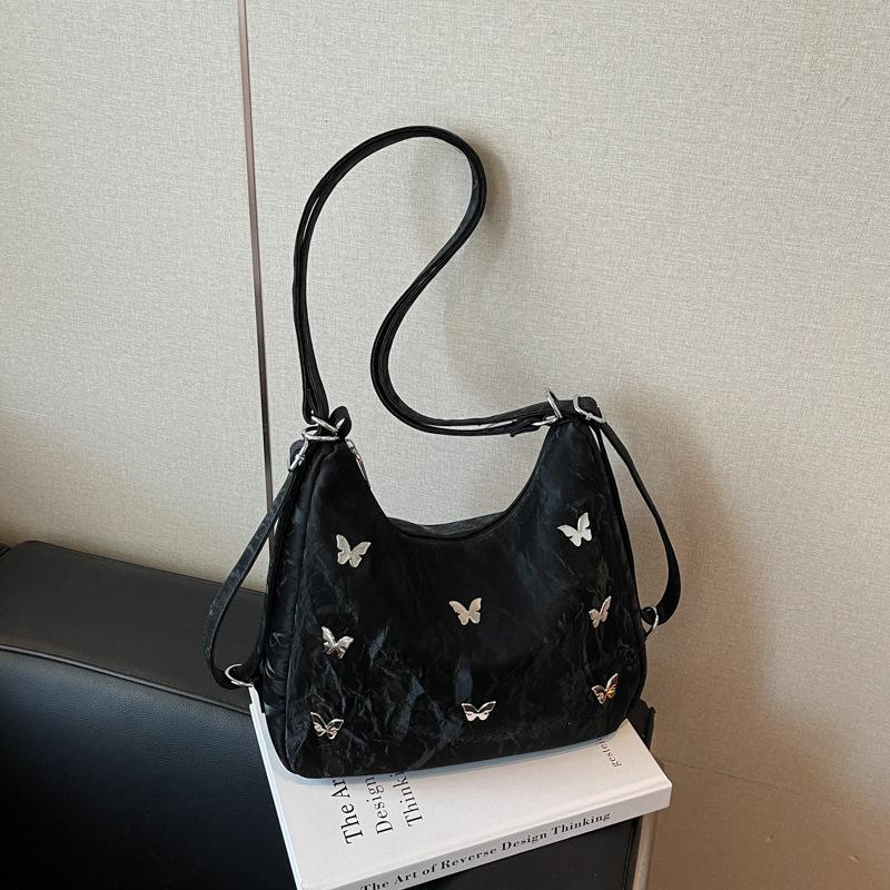 Torba damska na wiosnę i lato o dużej pojemności, nowa modna torba na plecy z podwójnym ramieniem, torba typu bucket na jedno ramię