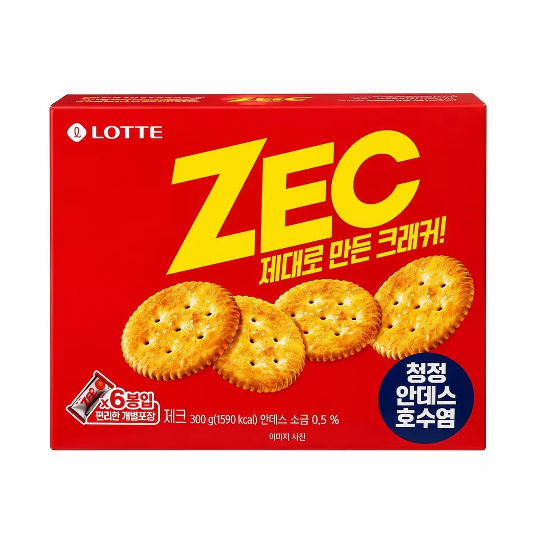 Lotte ZEC Соленые содовые крекеры 300г Soda Crackers 300g