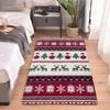 Christmas Area Carpet Plaid Washable Festive Print Holiday Area Rug for Living or Dining Room Bedroom and Kitchen Rug Decorate