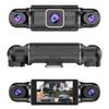 Four Lens Driving Recorder, 4 Recording 4 Screen Display, 1080P Night Vision, GPS, Loop Recording, WiFi Connection Camera