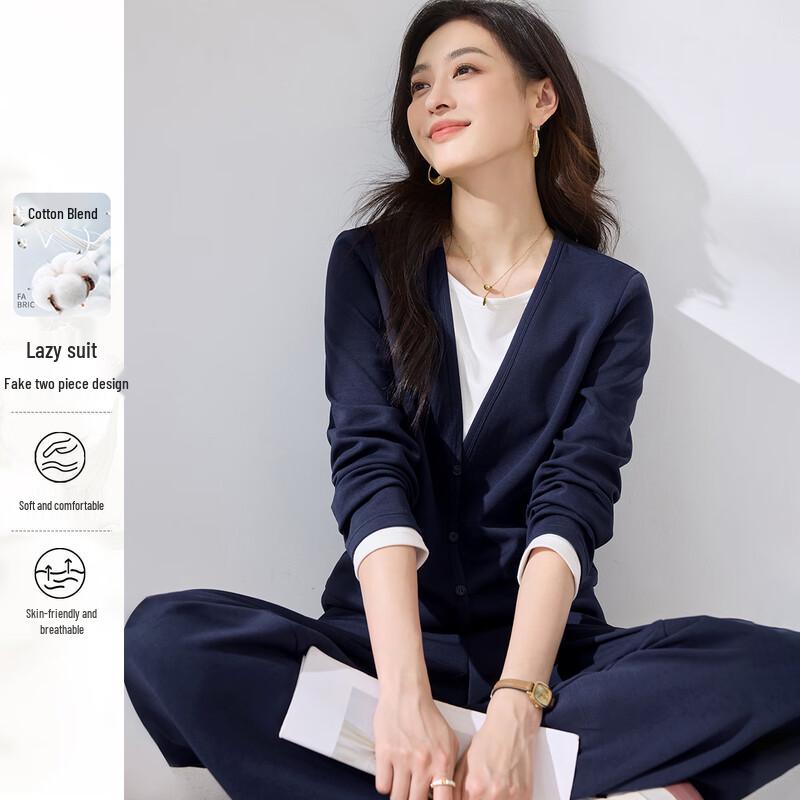 

HSTYLE Women s Color-Block Sweatshirt Set S