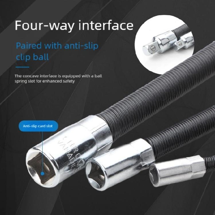 1/4 3/8 1/2inch Drive Socket Extension Rod Electric Wrench Flexible Shaft Hand Tool Home Replacement Set Spring Sleeve