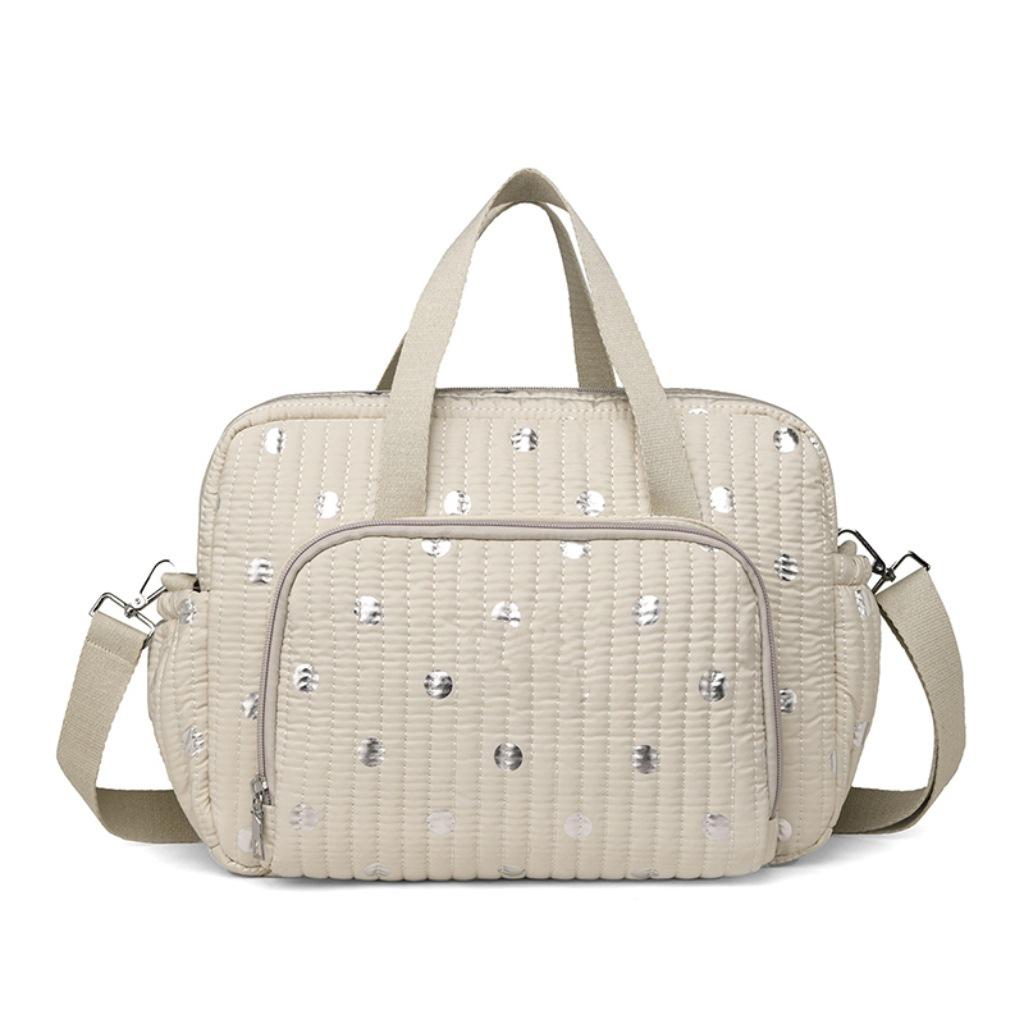 

Polka Dot Large Capacity Korean Style Multifunctional Mummy Bag for Outings 33-15-24 cm