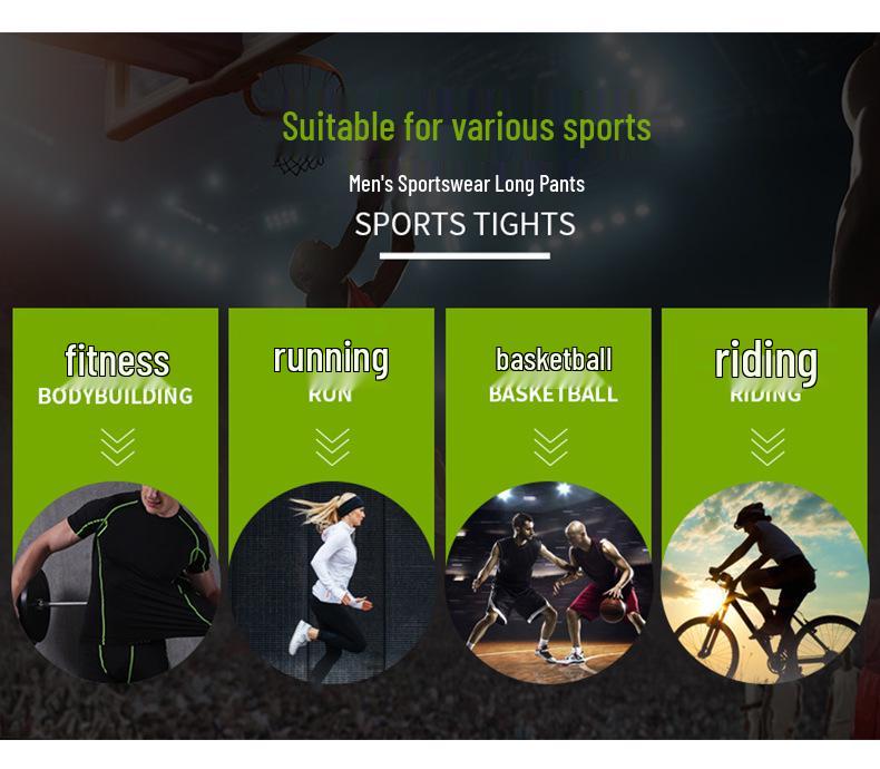 Men's Lightweight Quick-Dry Running Fitness Pants - Straight-Leg Micro-Elastic Spring Style
