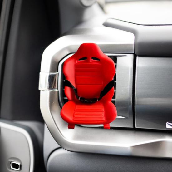 Car Seat Vent Clip 3D Printed Auto Vent Clip Clip-on Car Vent Decoration Mini Seat with Belt for Doll Car Interior Decor