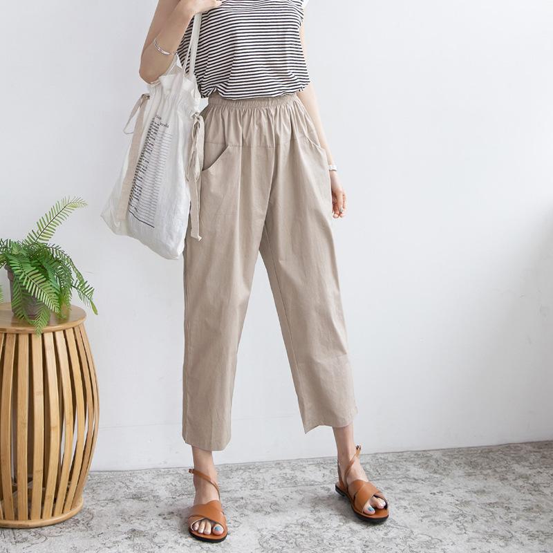 

Универсальные повседневные женские брюки плюс размер, свободные брюки харлан в корейском стиле 6XL