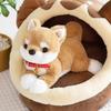 Cute Shiba Inu Plush Animal Dog Body Pillow, Large, Soft to the Touch, Cute for Sleeping with Your Pet, Soft for Naps, Brown, 45cm, Cushion, Back Supp