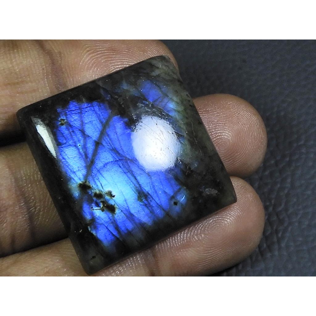 

75Cts. Natural Labradorite Blue Octagon Cabochon Loose Gemstone 30X30X08MM B-30
