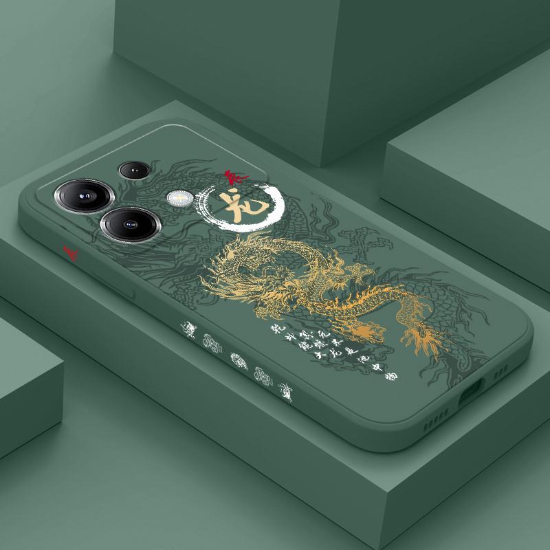 Flying Dragon Phone Case For Xiaomi Poco F8 F7 X6 F6 M6 M5 M5S F5 X5 F4 X4 M4 F3 M3 X3 Pro 4G 5G GT Silicone Cover