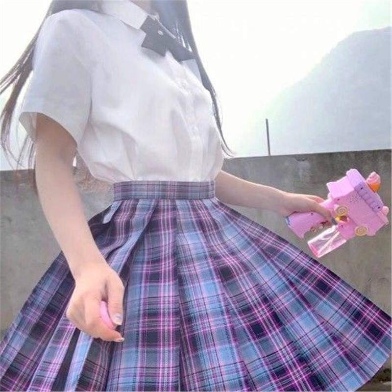 E-sports Girl Ready-to-Ship JK Uniform Pleated Mini Skirt - Japanese Academy Style